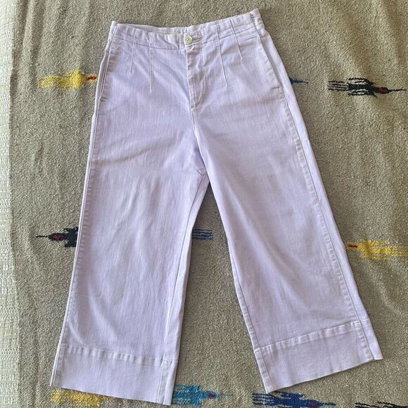 Pilcro Anthropologie Ultra High-Rise Wide-Leg Jeans in Lilac Size 27 - Picture 2 of 7